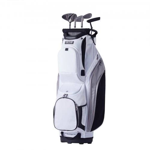VEVOR Golf-Cart-Tasche mit 14-Wege-Organizer-Unterteilung oben, 91,4 cm (36 Zoll) 13 Taschen, Premium-Nylon-Cart-Tasche, langlebige Golftaschen mit