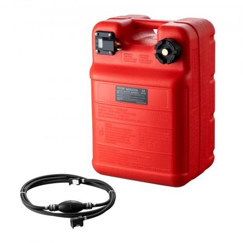 VEVOR Marine-Kraftstofftank, 24 L, tragbarer Bootstank mit Au_enbordmotor, Kunststoff-Au_enbord-Kraftstofftank für Marineboote mit Schlauch, leicht