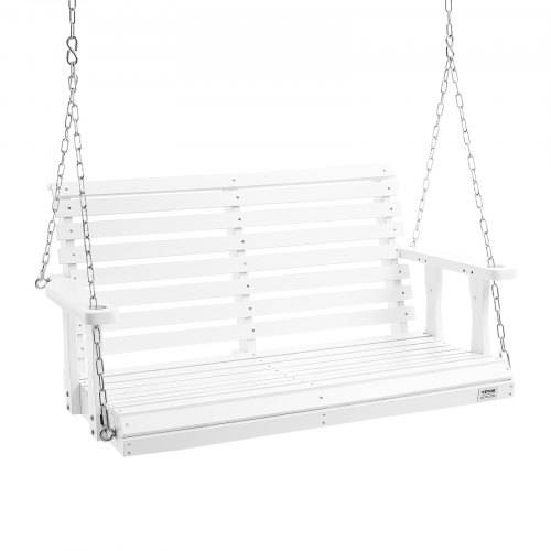 VEVOR Hollywoodschaukel Zedernholz, 1240x710x600mm, Terrassenschaukel für Hof und Garten, verbesserte Tragkraft von ca. 400 kg, robuste