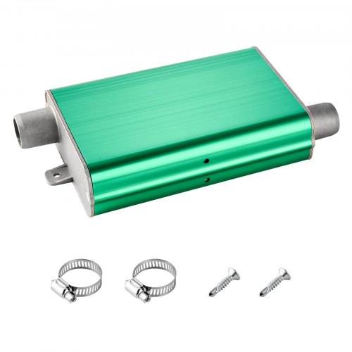 VEVOR Dieselheizungsschalldämpfer Abgasschalldämpfer Set mit 2 Klemmen & Schrauben, Aluminiumlegierung, Standheizungs-Geräuschreduzierer für 2 kW