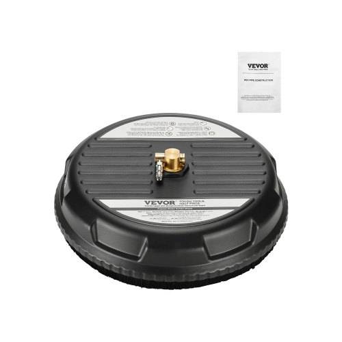 VEVOR 385 mm Hochdruckreiniger-Oberflächenreiniger, Flächenreiniger-Aufsatz aus Kunststoff auf Rädern, 276 Bar max. 0,635 cm Anschlussstück, 2 Spr