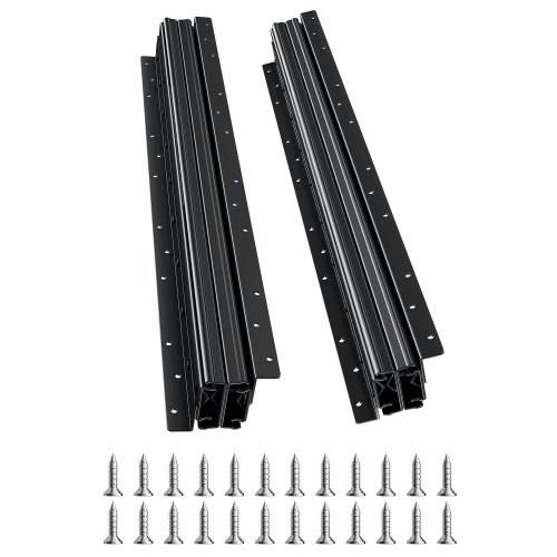 VEVOR Schubladenschienen Bodenhalterung, 60 cm, Vollauszug mit Kugellager unter Treppenschrankschienen, 117 kg Tragkraft, Unterschienen für