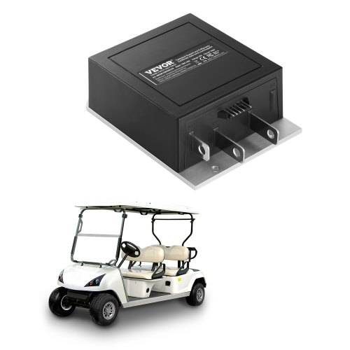 VEVOR Geschwindigkeitsregler Golfwagen, 36V 350A, Ersatz für Gleichstrommotor-Steuerung für EZGO-Golfwagen von 1994_2019, IP65, Gehäuse aus Alu ABS
