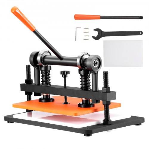 VEVOR Leder Stanzmaschine Manuelle Lederschneidemaschine 36 x 26 cm, Leder Prägemaschine 1,5 t Belastbare Leder-Stanzmaschine Geeignet für Leder, PV