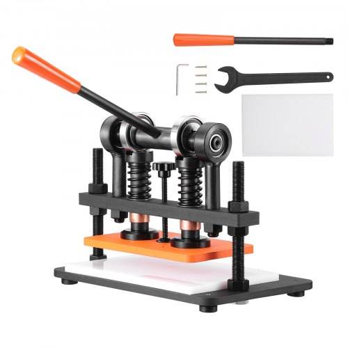 VEVOR Leder Stanzmaschine Manuelle Lederschneidemaschine 26 x 15 cm, Leder Prägemaschine 1,5 t Belastbare Leder-Stanzmaschine Geeignet für Leder, PV