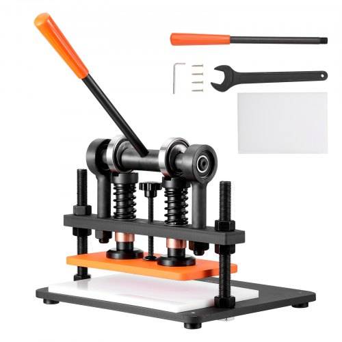 VEVOR Leder Stanzmaschine Manuelle Lederschneidemaschine 28 x 14 cm, Leder Prägemaschine 1,5 t Belastbare Leder-Stanzmaschine Geeignet für Leder, PV