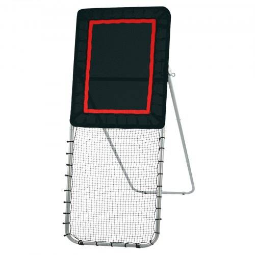 VEVOR zusammenklappbarer Lacrosse-Rebounder für den Hinterhof, 90 x 240 cm gro_es Volleyball-Rücksprungnetz, Pitchback-Throwback-Baseball-Softball-R