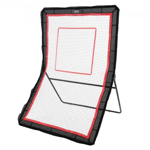 VEVOR Lacrosse-Rebounder für den Hinterhof, 1,5 x 2,1 m gro_es Volleyball-Rücksprungnetz, Pitchback-Throwback-Baseball-Softball-Return-Trainingsbild
