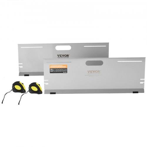 VEVOR Achsmessgerät, 2er-Pack Achsmessplatten, Edelstahl-Spurwinkelmessplatte, 4 Ausrichtstangen & Magnetische Schlitze, inkl. Messbänder & Umrechnu