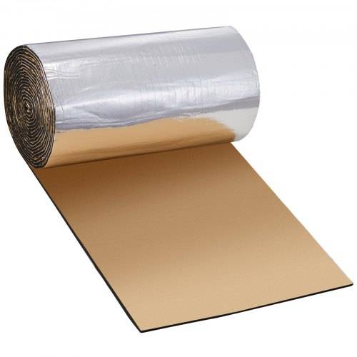 VEVOR Dämmmatte Auto 3,3m² Antidröhnmatte 419,1x8001mm Fahrzeugdämmung 200mil(5mm) Stärke Aluminium-Folie Schallschutzmatte Hitzebeständig Lärm
