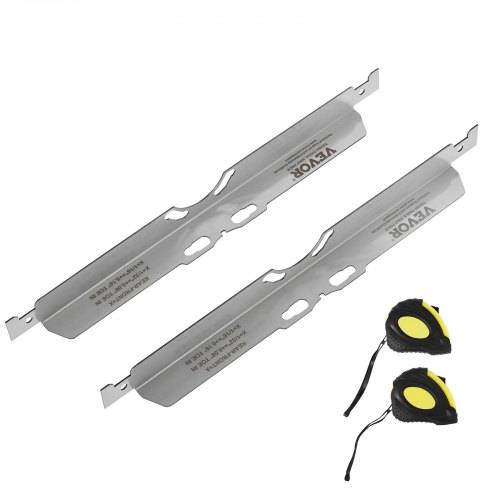 VEVOR Radausrichtungswerkzeug, 2er-Pack Spurausrichtungs-Zehenplatten, Radausrichtungs-Werkzeugplatte aus Edelstahl, Genaue Messung des Spurwinkels