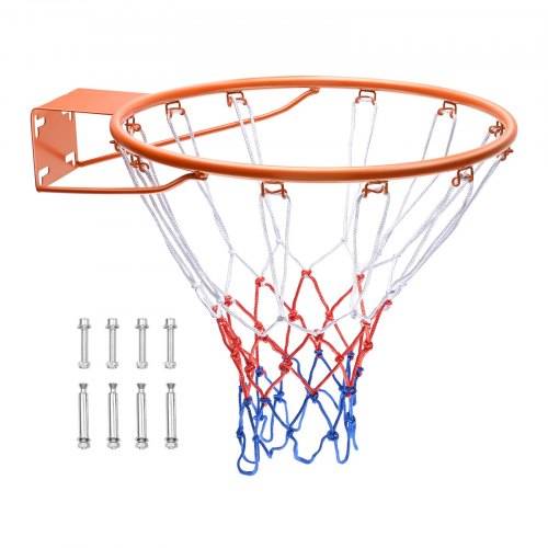 VEVOR Basketballkorb Hangring Basketballring 483 mm, Basketball Basketballring Netz 577 x 483 x 110 mm Qualität-und Sicherheitsgeprüft Indoor & Outd