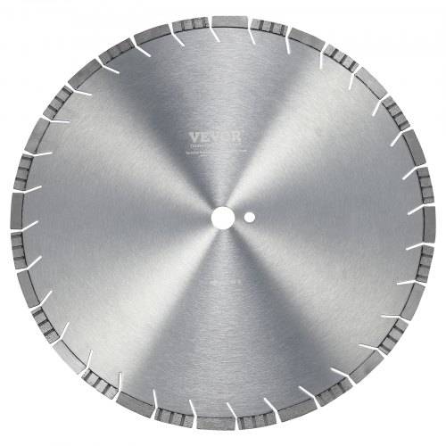 VEVOR Diamantsägeblatt Betonsägeblatt 45 cm für Nass- oder Trockenarbeiten, 12 mm Diamantsegmentsägeblatt mit schrägen Zähnen, Mittellochdurchme