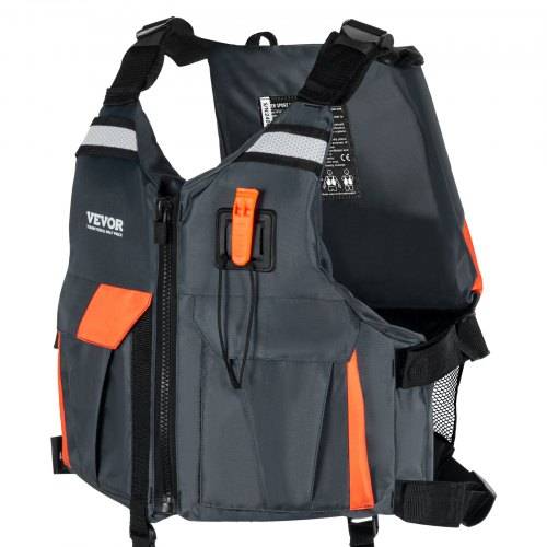 VEVOR Wassersport-Schwimmweste PFD, 110N Auftriebsweste, wasserdichtes Nylon, Flotation für Wasseraktivitäten, Angeln, Kajakfahren, Surfen, auf Boot