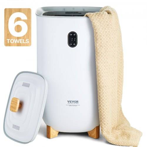 VEVOR 35L gro_er Handtuchwärmer-Eimer, Handtuchwärmer mit LED-Bildschirm und Trockenfunktion, intelligenter Handtuchwärmer mit einstellbarem Timer
