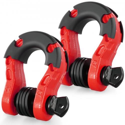 VEVOR 2er-Pack 3/4 Zoll D-Ring-Schäkel mit 7/8Zoll Schraubstift Bruchfestigkeit 30000kg