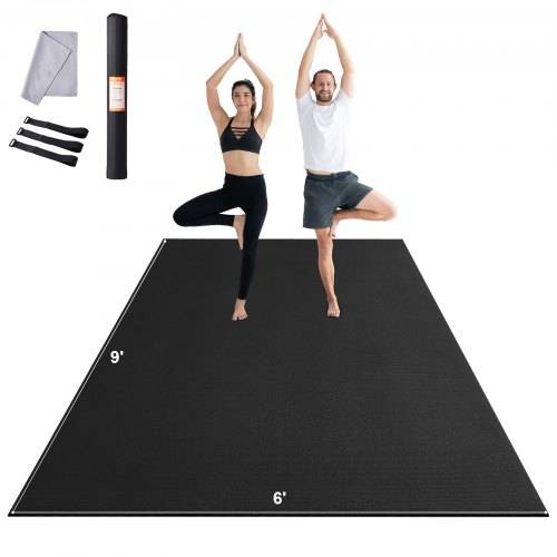 VEVOR Trainingsmatte, rutschfeste, hochdichte Premium-Yogamatte, Trainings-Yogamatte für Männer und Frauen, Fitness- und Trainingsmatte mit Tasche