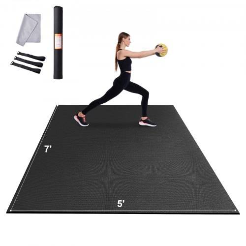 VEVOR Trainingsmatte, rutschfeste, hochdichte Premium-Yogamatte, Trainings-Yogamatte für Männer und Frauen, Fitness- und Trainingsmatte mit Tasche