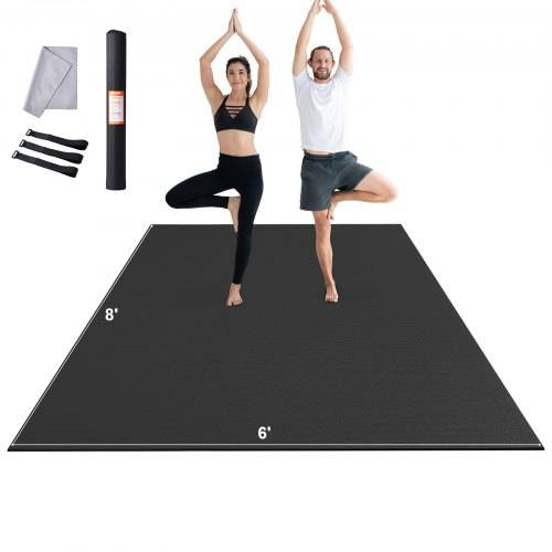 VEVOR Trainingsmatte, rutschfeste, hochdichte Premium-Yogamatte, Trainings-Yogamatte für Männer und Frauen, Fitness- und Trainingsmatte mit Tasche