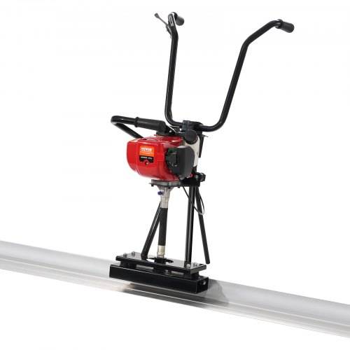 VEVOR Gasbeton-Estrichmaschine mit 1830 mm Aluminiumplatten-Geradekantenstangensatz 4-Takt-Vibrationsmotor für Zement-Finishing mit höhenverstellbar