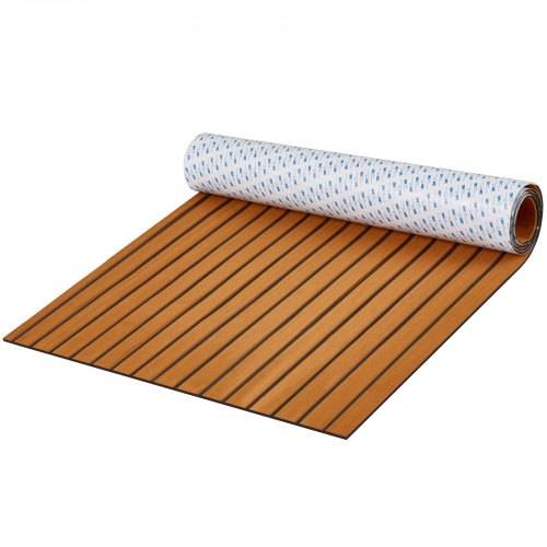 VEVOR Bootsboden, EVA-Schaum-Bootsdeck, 2400 x 900 x 6 mm, rutschfester, selbstklebender Bodenbelag, 21600 cm² gro_er Meeresteppich für Boote, Yacht