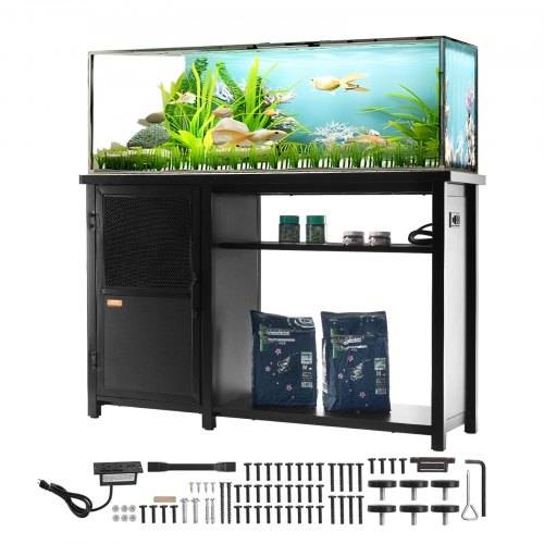 VEVOR Aquariumständer, 75 Gallonen Fischtankständer, 132 x 50 x 82 cm Schildkrötentankständer aus Stahl und MDF, 284 kg Tragkraft, Reptilientankst