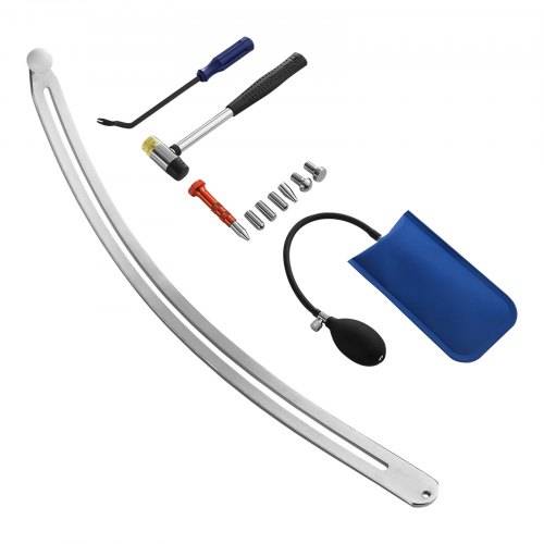 VEVOR Dellenzieher zur Dellenentfernung, für die Reparatur von Autokotflügelschäden mit gebogener Stange Brechstange Gummihammer Airbag abnehmbaren