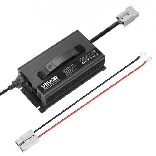 VEVOR 24 V 20 A Lithium-Batterieladegerät, 29,2 V, DC Ladespannung, mit Anderson-Anschluss, LED-Anzeige, 0-V-Aktivierung, für Lithium-LiFePO4-Deep-C