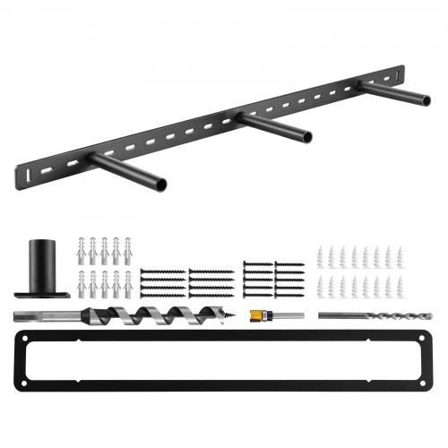 VEVOR Regalhalterung, 1 Stk., Schwerlast Regalhalter 86 kg Tragkraft, Regalträger 863,6x157,4x38,1 mm, für versteckte Regale, unsichtbare Halterung