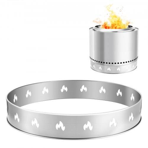 VEVOR Standfu_ für Feuerschale _587 x 99 mm, Zubehör für Outdoor Feuerstelle, Edelstahl-Kaminofen-Ranger-Stützrahmen, tragbare Outdoor-Camping-Hal