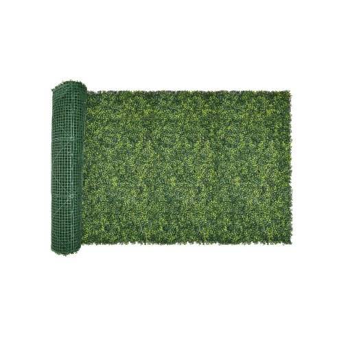 VEVOR Künstliche Hecke, 3000x1000x45mm, Künstliche Pflanzenwand, Buchsbaumpaneel für Dekoration im Innen- & Au_enbereich & Efeu-Zaunbedeckung, Sich