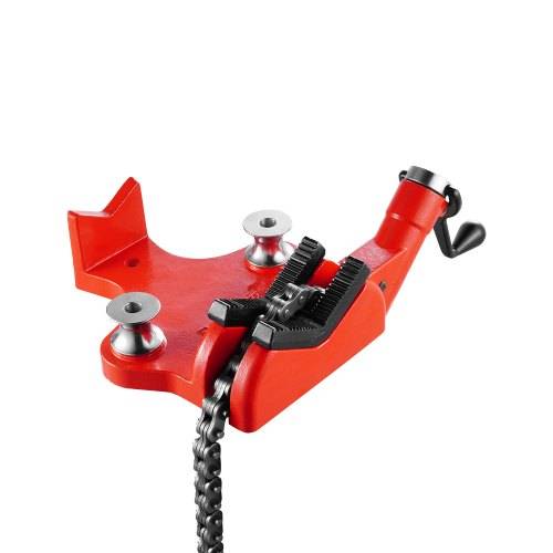 VEVOR Kettenrohrschraubstock, Rohrkapazität 12,7-203,2 mm, robuste 880 mm lange Kette & Gusseisenbasis, Rohrklemmung in Industriequalität für Sanit