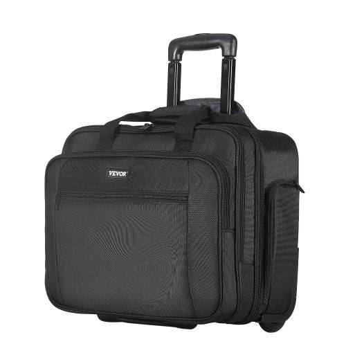 VEVOR Laptop Notebook Trolley Aktenkoffer Notebooktasche 17,3 inch / 43,9 cm Schwarz
