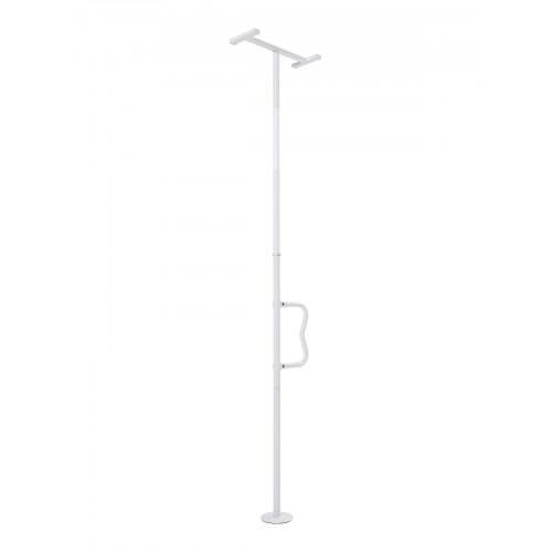 VEVOR Sicherheitsstange vom Boden bis zur Decke, Haltegriff fürs Badezimmer mit rutschfestem gebogenem Griff, 136 kg Tragkraft, für ältere Menschen