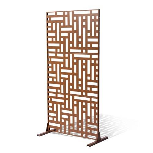 VEVOR Paravent, 120x50,8x193 cm, Sichtschutz für den Au_enbereich, freistehende Trennwand, Raumtrenner mit Ständer, dekorativer Raumteiler für Balk