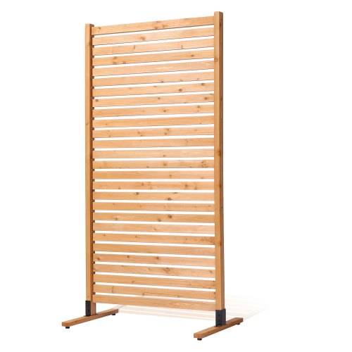 VEVOR Sichtschutz aus Holz, 91x6,3x187 cm, Raumteiler für den Au_enbereich, freistehender Raumtrenner, dekorativer Trennwand für die Terrasse, Au_en