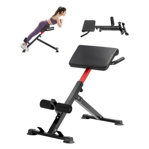 VEVOR römischer Stuhl Hyperextensionsbank Rückenstrecker 113 kg belastbare und faltbare Extensionsmaschine, Trainingsgerät für Rückenmuskeltraini