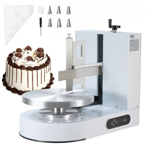 VEVOR einstellbare Tortencremestreichmaschine elektrische Tortendekorationsmaschine zum Verteilen von Kuchencreme, zum Bestreichen und Schmieren