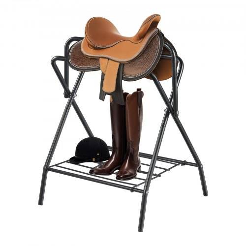 VEVOR Klappbarer Sattelhalter, Pferdesattelständer bis zu 60 kg, tragbarer Pferdedeckenhalter, robuster Sattelständer aus Stahl für englische und