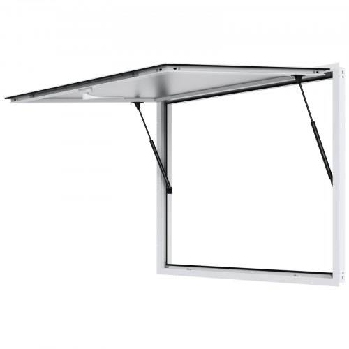 VEVOR Imbissfenster für Imbisswagen 1220 x 915 mm Servicefenster aus Aluminiumlegierung für Imbisswagen, bis zu 85° schwenkbares Servierfenster mit