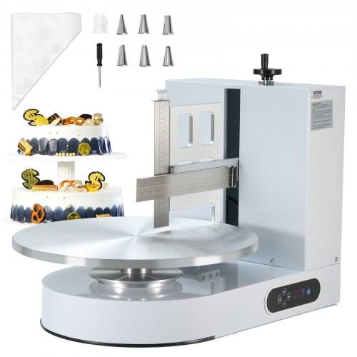 VEVOR einstellbare Tortencremestreichmaschine elektrische Tortendekorationsmaschine zum Verteilen von Kuchencreme, zum Bestreichen und Schmieren