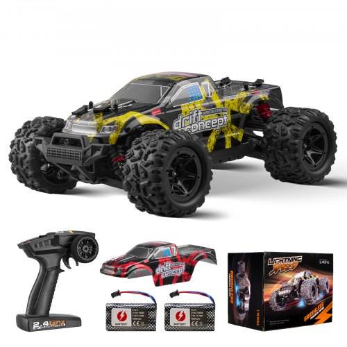 VEVOR Ferngesteuertes Auto, Ma_stab 1:18, RC-Auto, All-Terrain-4WD-Offroad-Truck mit 45° Wheelie & einstellbarer Geschwindigkeit, 45