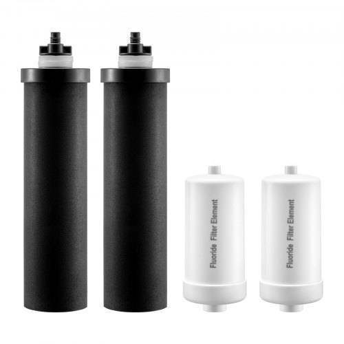 VEVOR Wasserfilter-Ersatz Reinigungselemente Ersatzfilter, Schwerkraft-Wasserfiltersystem-Ersatz, kompatibel mit den meisten Marken, 4er-Pack (2