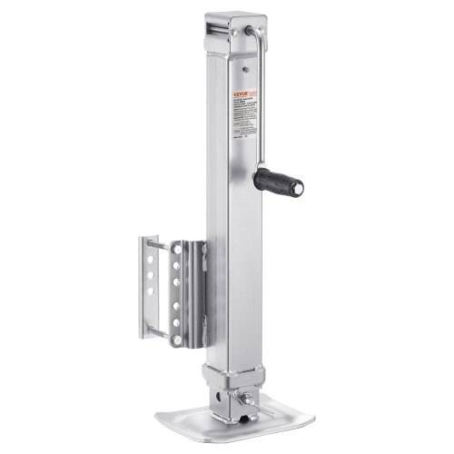 VEVOR Anhängerheber, 3628 kg statische Tragkraft, Hochleistungs-Ausdrehstütze, 195-1005mm Abstellstütze mit Griff für Wohnwagenanhänger, Pferdean