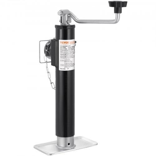VEVOR-Anhängerheber, 907kg dynamische Tragkraft, anschwei_barer, Ausdrehstütze mit Rohrmontage, 283-533mm Abstellstütze für Anhänger für Wohnwag