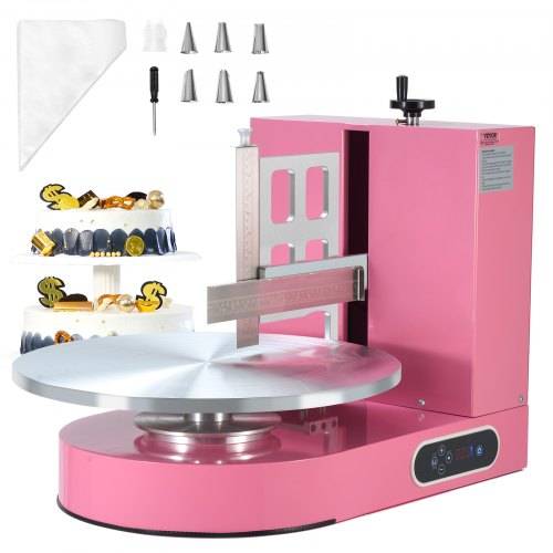 VEVOR einstellbare Tortencremestreichmaschine elektrische Tortendekorationsmaschine zum Verteilen von Kuchencreme, zum Bestreichen und Schmieren