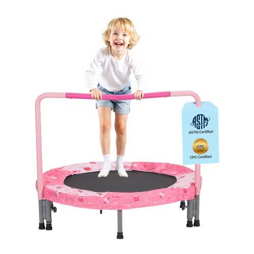 VEVOR Kindertrampolin Outdoor-Trampolin 91,44 cm faltbares Trampolin mit Griff, Rebounder-Trampolin Gartentrampolin für Kleinkinder