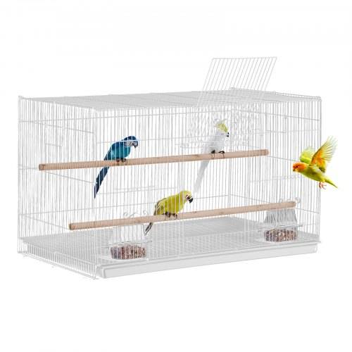 VEVOR Vogelkäfig, 760x460x455mm Metallkäfig für kleine Papageien, Kanarienvögel, Nymphensittiche, Unzertrennliche, Finken, Wellensittiche, Conures