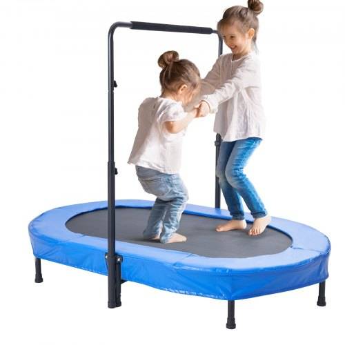 VEVOR Kindertrampolin Indoor / Outdoor-Trampolin faltbares Mini Trampolin mit Griff, Rebounder-Trampolin Gartentrampolin für Kleinkinder