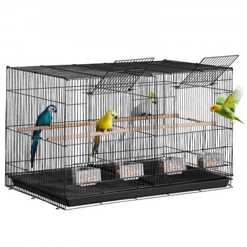 VEVOR Vogelkäfig, Metallkäfig für kleine Papageien, Kanarienvögel, Nymphensittiche, Unzertrennliche, Finken, Wellensittiche, Conures, Vogelhaus f